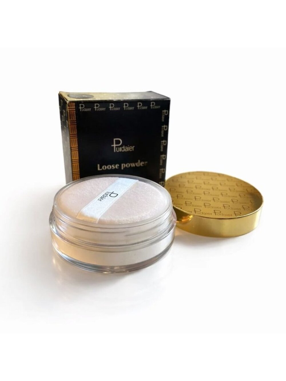 Pudaier Translucent Loose Setting Powder #08 – White Filter‑Sealed Finishing Pow